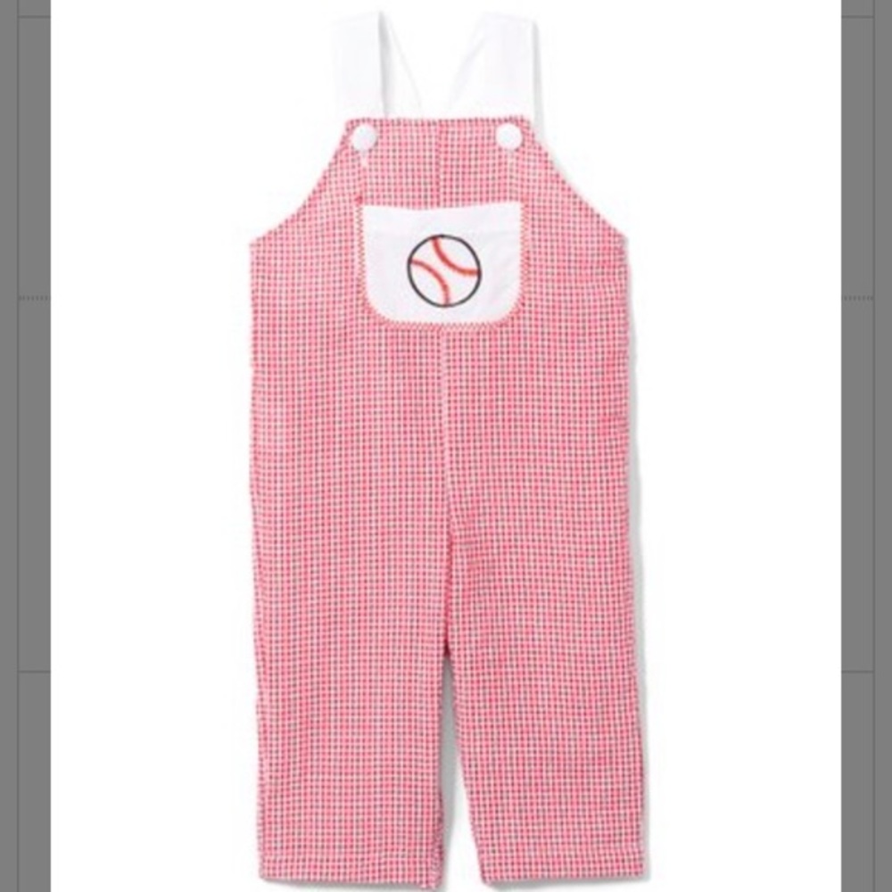 Lil Cactus overalls with baseball
